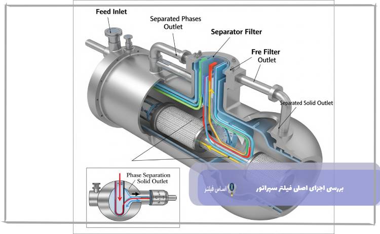بررسی اجزای اصلی فیلتر سپراتور