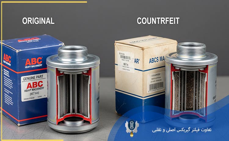 تفاوت فیلتر گیربکس اصلی و تقلبی در ماشین‌آلات سنگین